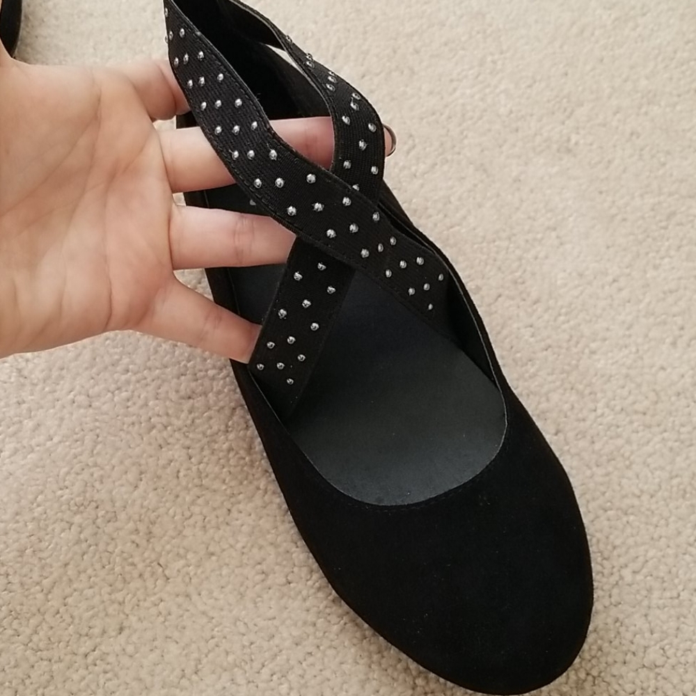NWOT Justice ballet flats